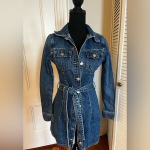 Showpo Denim Mini Dress - Never Worn, Great Condition